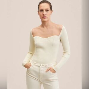 Sweetheart neckline top